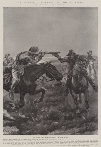 La guerra de guerrillas en Sudáfrica de Richard Caton Woodville junior